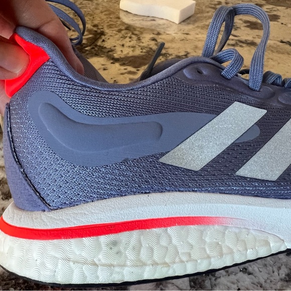 Adidas Supernova Women's Shoes in Violet and Solar Red- Size 11 - Picture 6 of 6